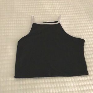 black and white lining tank top